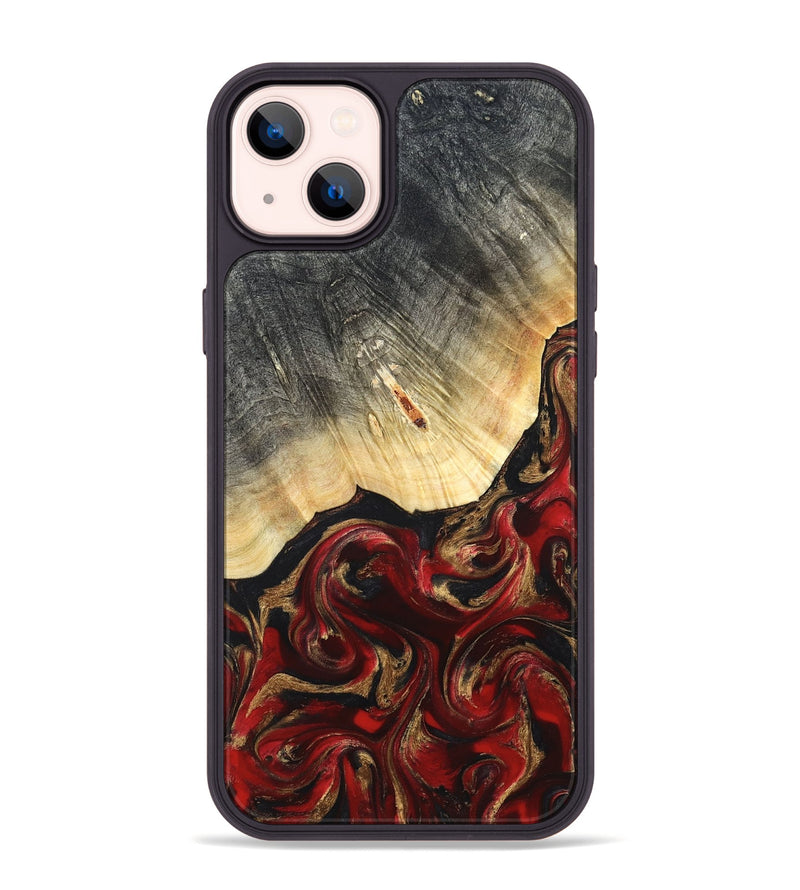 iPhone 14 Plus Wood Phone Case - Dovie (Red, 823462)