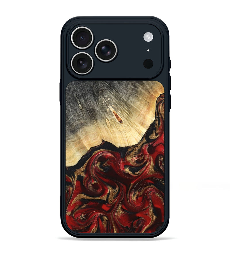 iPhone 17 Pro Max Wood Phone Case - Dovie (Red, 823462)