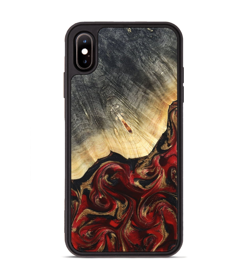 iPhone Xs Max Wood Phone Case - Dovie (Red, 823462)
