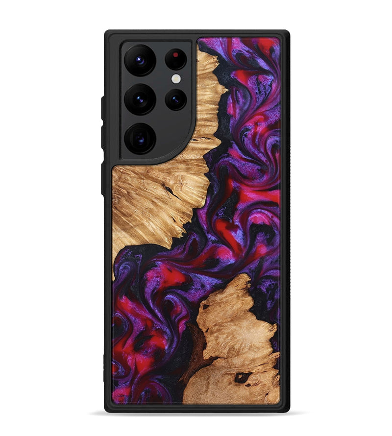 Galaxy S22 Ultra Wood Phone Case - Alton (Red, 823463)