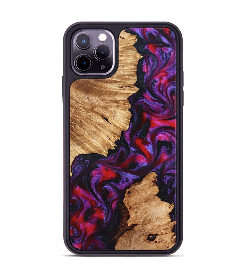 iPhone 11 Pro Max Wood Phone Case - Alton (Red, 823463)