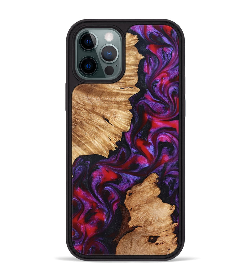 iPhone 12 Pro Max Wood Phone Case - Alton (Red, 823463)