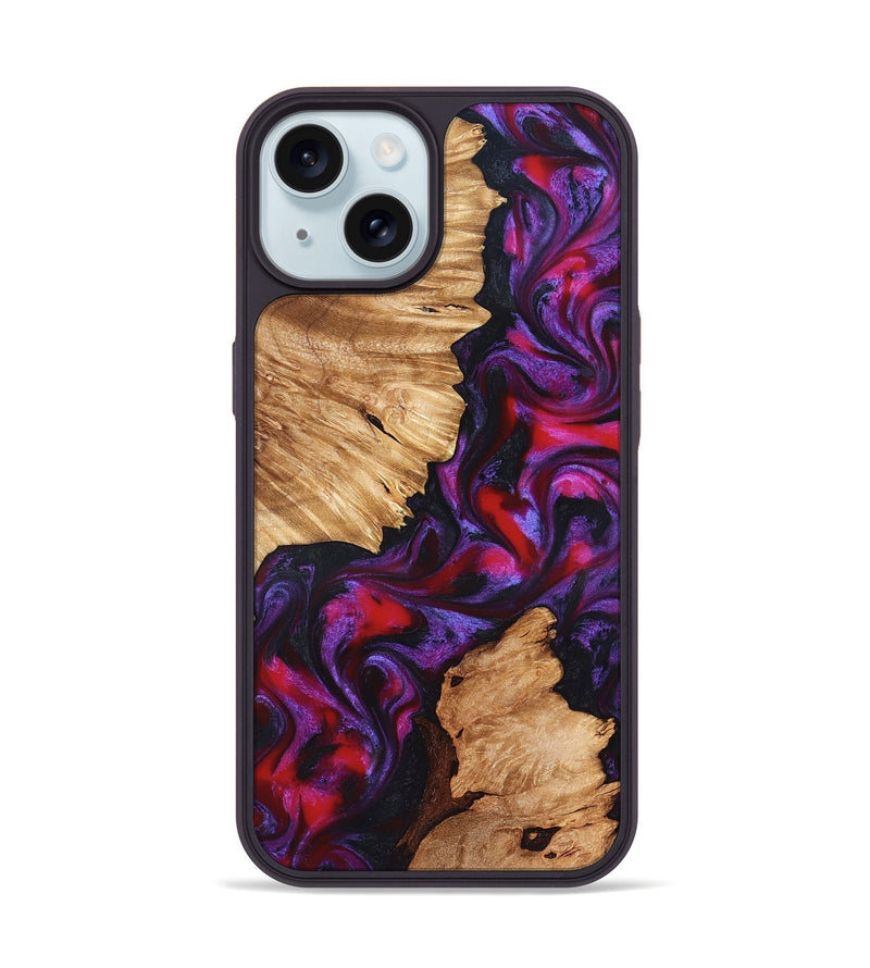 iPhone 15 Wood Phone Case - Alton (Red, 823463)