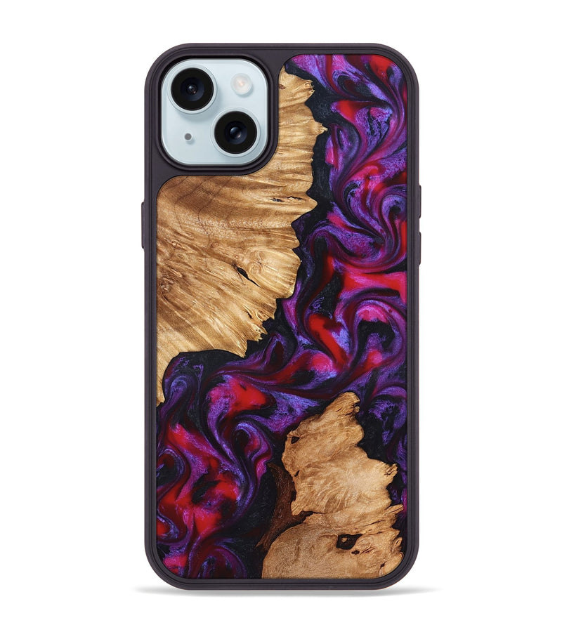 iPhone 15 Plus Wood Phone Case - Alton (Red, 823463)