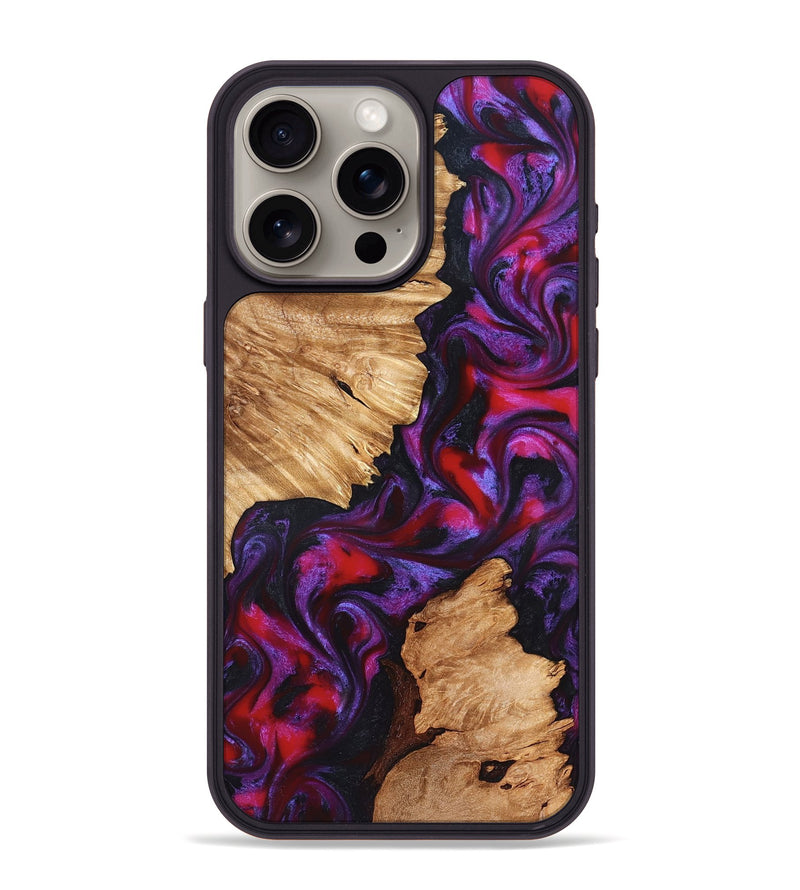 iPhone 15 Pro Max Wood Phone Case - Alton (Red, 823463)