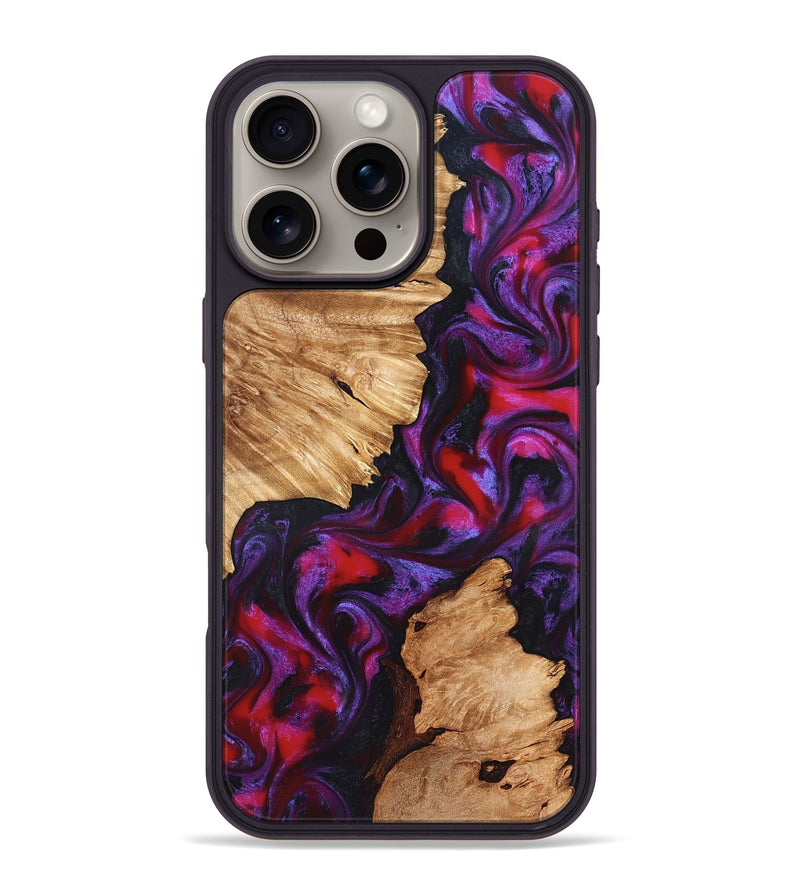 iPhone 16 Pro Max Wood Phone Case - Alton (Red, 823463)
