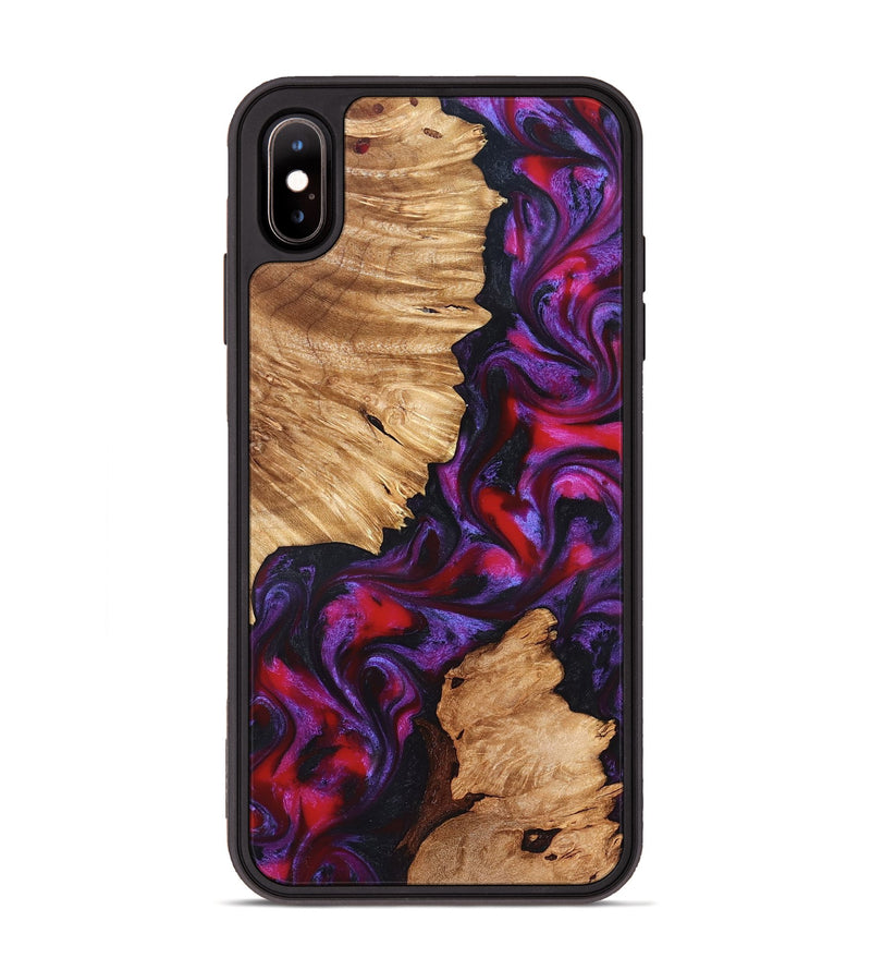 iPhone Xs Max Wood Phone Case - Alton (Red, 823463)
