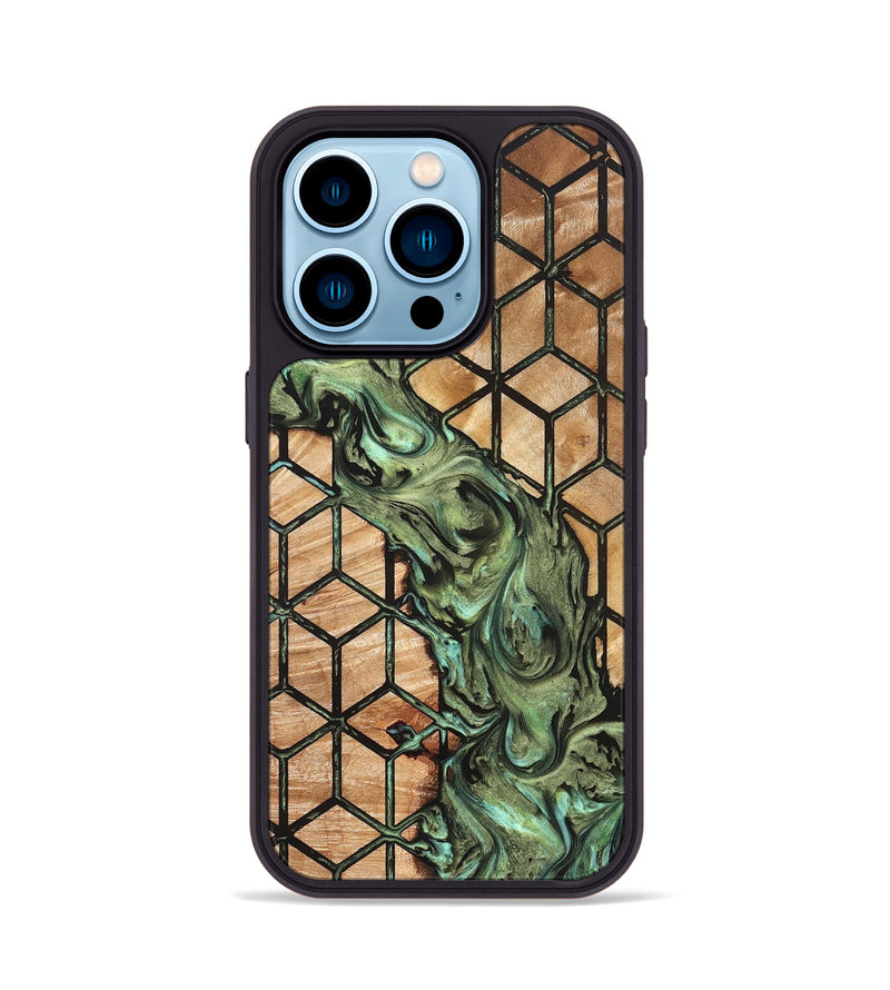 iPhone 14 Pro Wood Phone Case - Elvis (Pattern, 823468)