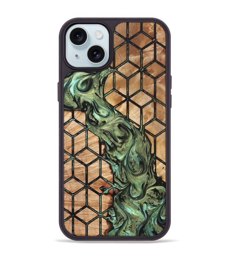 iPhone 15 Plus Wood Phone Case - Elvis (Pattern, 823468)