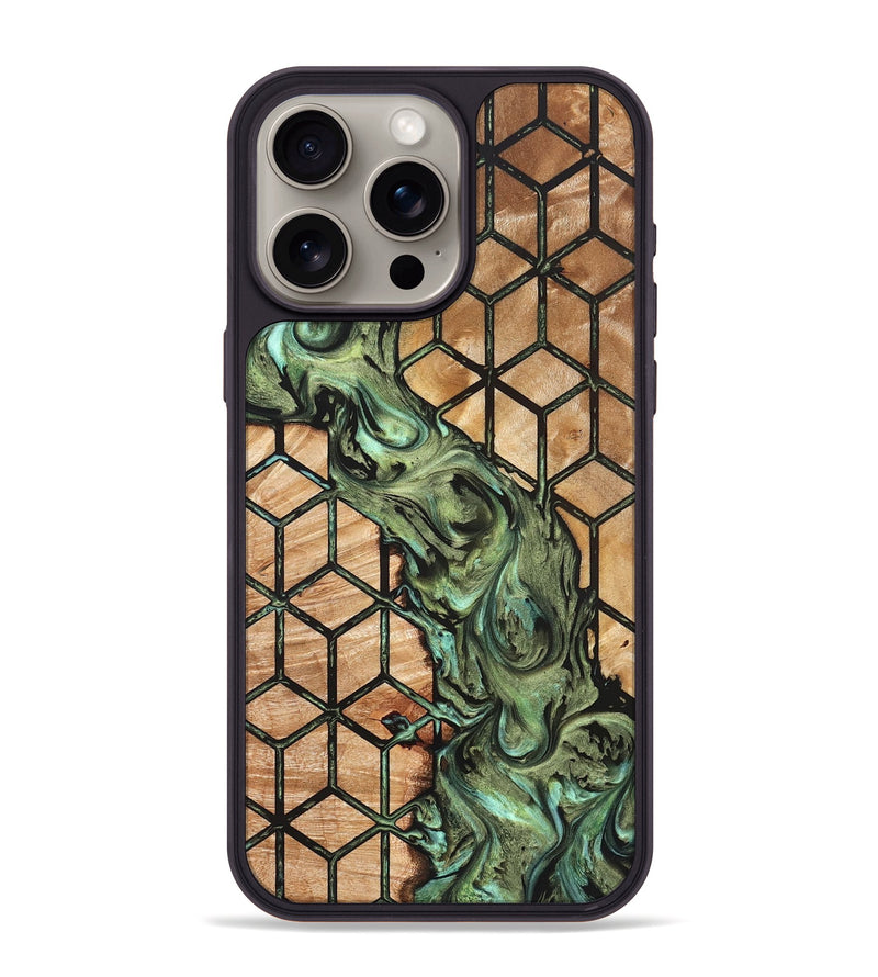 iPhone 15 Pro Max Wood Phone Case - Elvis (Pattern, 823468)