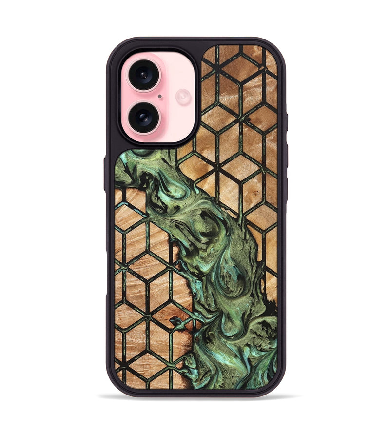iPhone 16 Wood Phone Case - Elvis (Pattern, 823468)