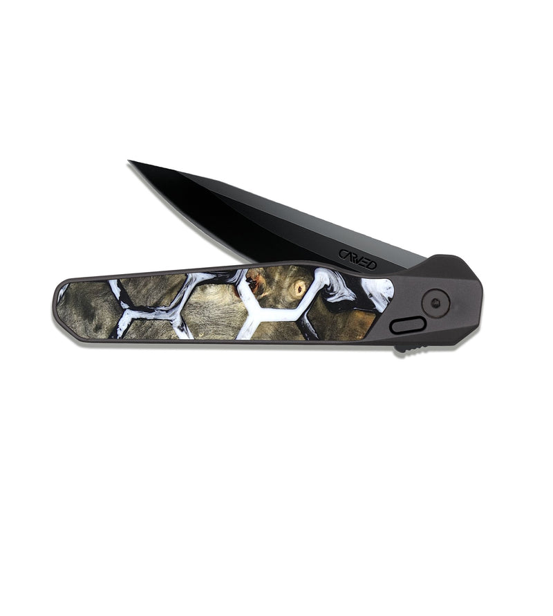 EDC Dark Slate Wood Pocket Knife - Josh (Pattern, 823469)