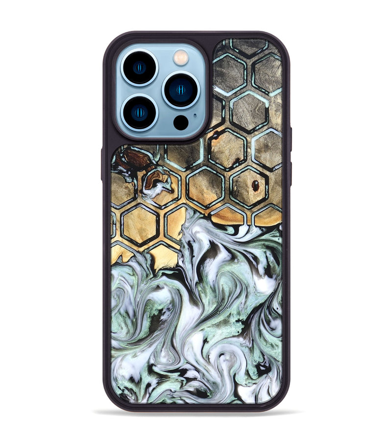 iPhone 14 Pro Max Wood Phone Case - Amare (Pattern, 823470)