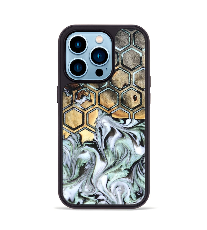 iPhone 14 Pro Wood Phone Case - Amare (Pattern, 823470)