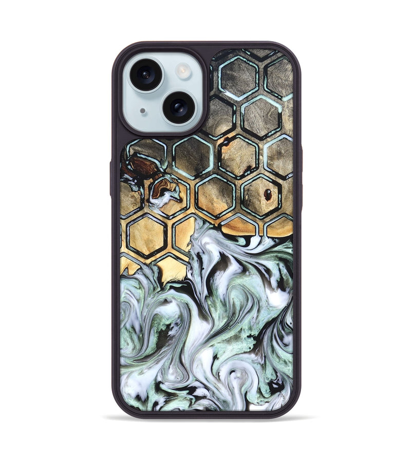 iPhone 15 Wood Phone Case - Amare (Pattern, 823470)