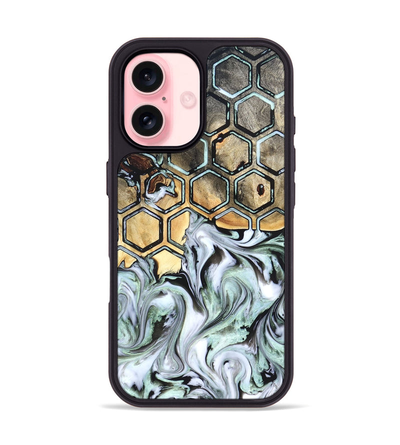 iPhone 16 Wood Phone Case - Amare (Pattern, 823470)
