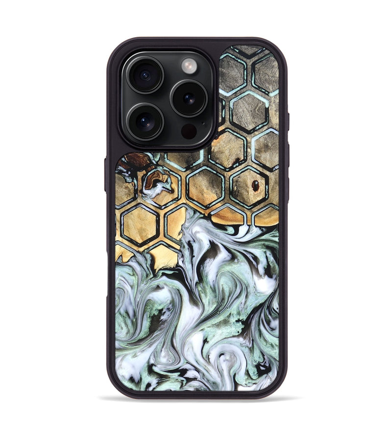 iPhone 16 Pro Wood Phone Case - Amare (Pattern, 823470)