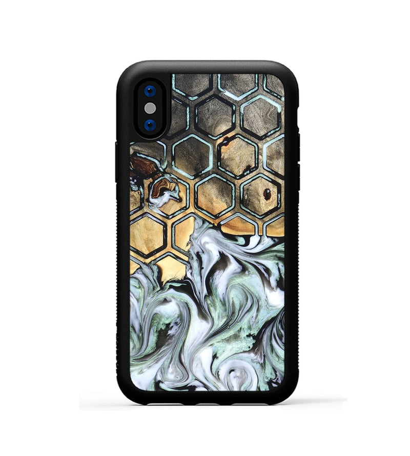 iPhone Xs Wood Phone Case - Amare (Pattern, 823470)