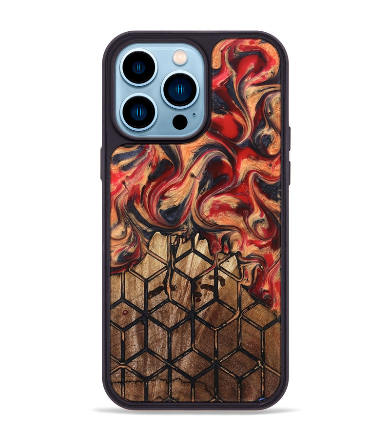 iPhone 14 Pro Max Wood Phone Case - Nancy (Pattern, 823471)