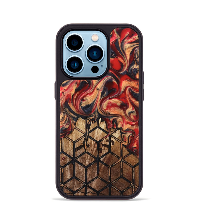 iPhone 14 Pro Wood Phone Case - Nancy (Pattern, 823471)