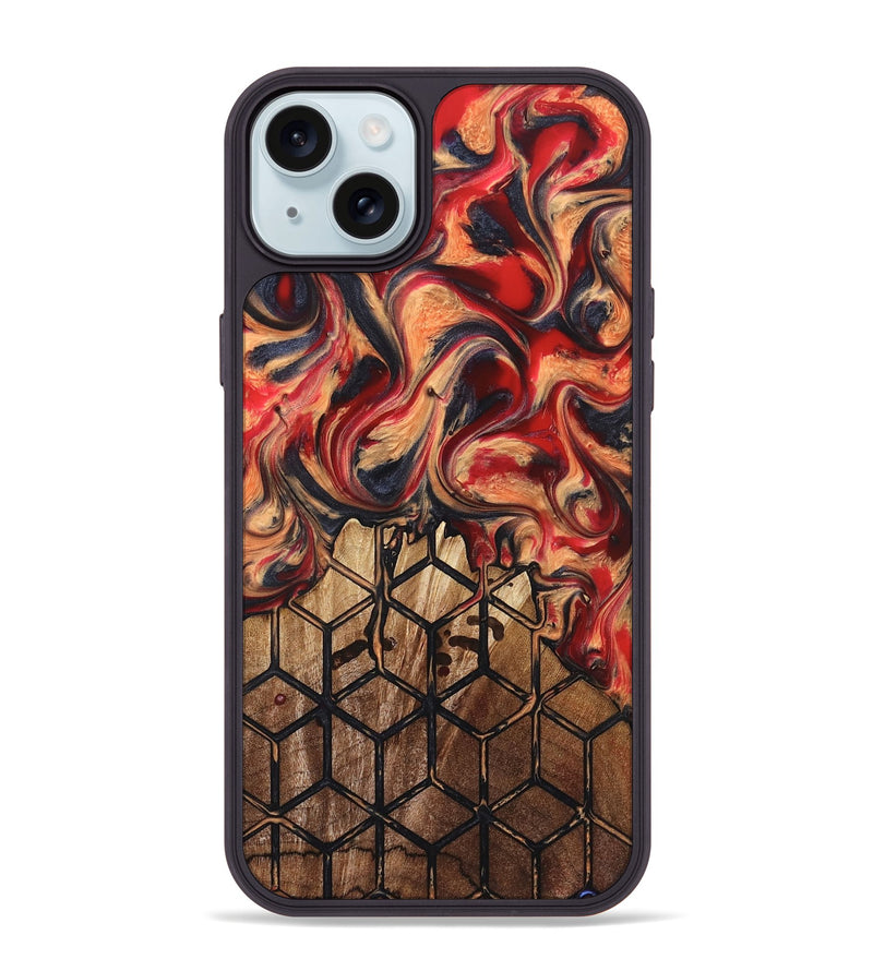 iPhone 15 Plus Wood Phone Case - Nancy (Pattern, 823471)