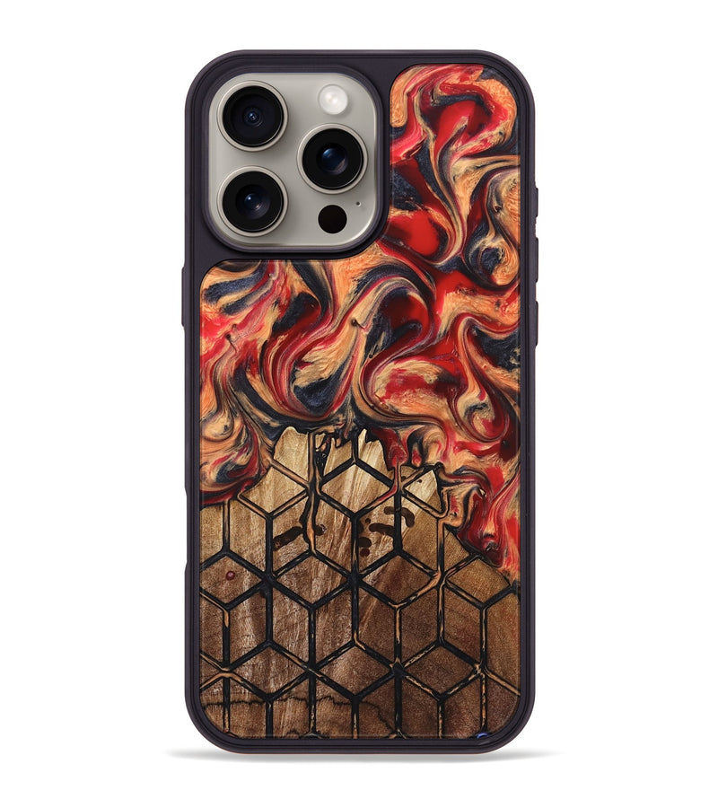 iPhone 16 Pro Max Wood Phone Case - Nancy (Pattern, 823471)
