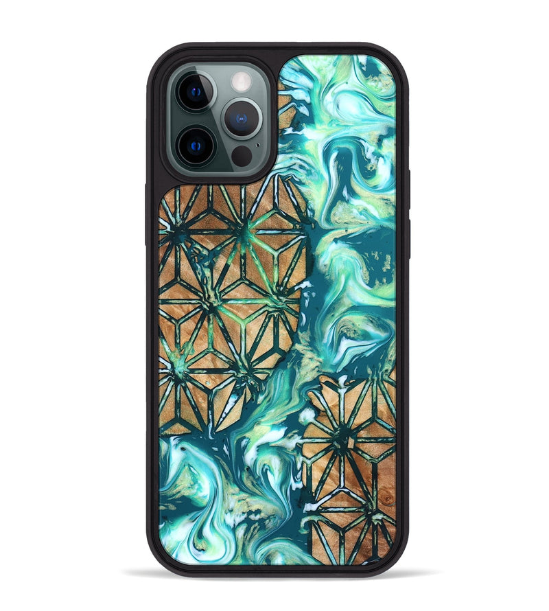 iPhone 12 Pro Max Wood Phone Case - Niko (Pattern, 823472)