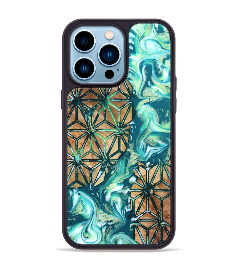 iPhone 14 Pro Max Wood Phone Case - Niko (Pattern, 823472)