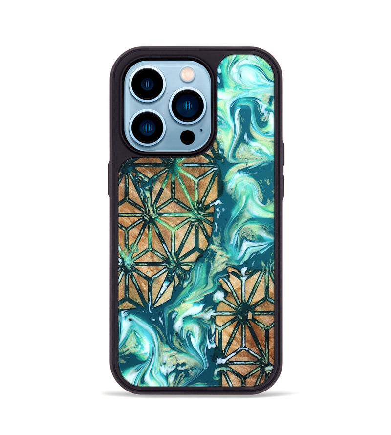 iPhone 14 Pro Wood Phone Case - Niko (Pattern, 823472)