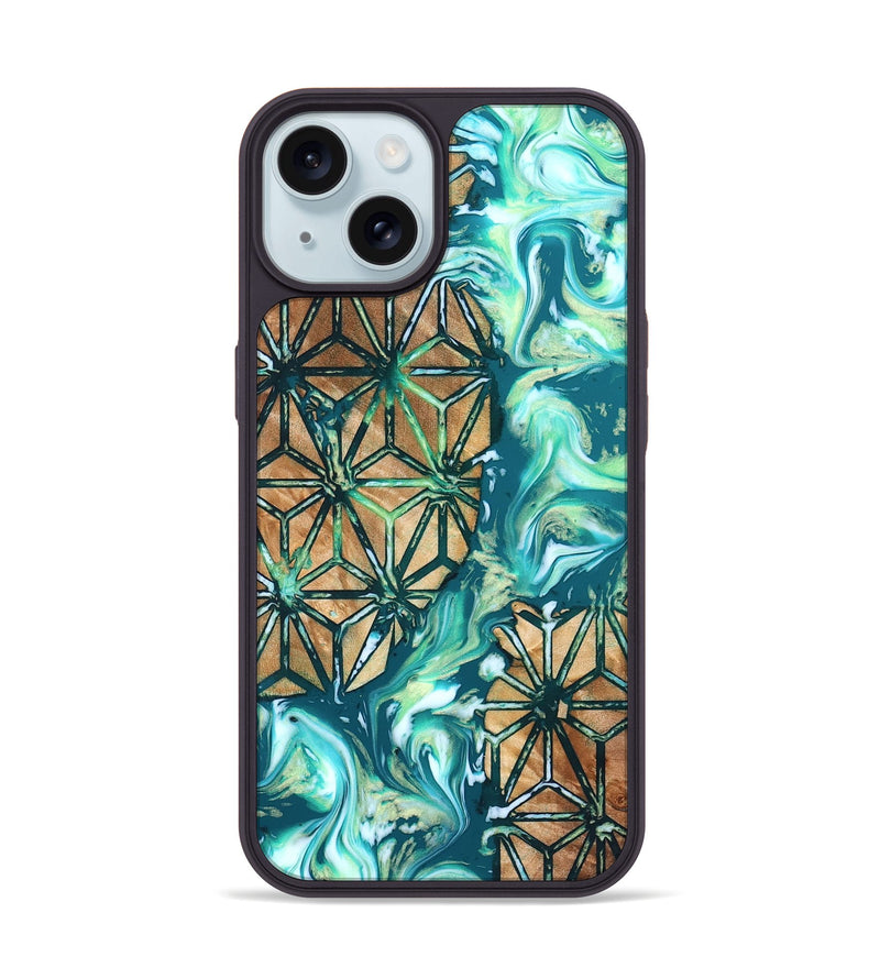 iPhone 15 Wood Phone Case - Niko (Pattern, 823472)