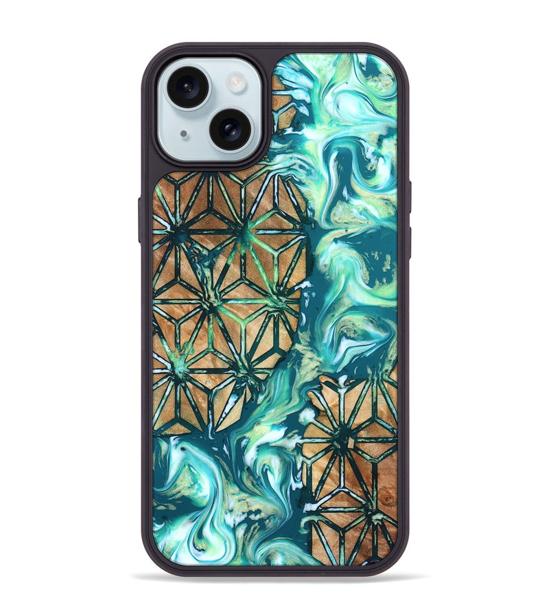 iPhone 15 Plus Wood Phone Case - Niko (Pattern, 823472)