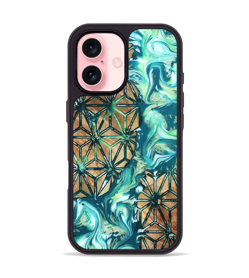iPhone 16 Wood Phone Case - Niko (Pattern, 823472)