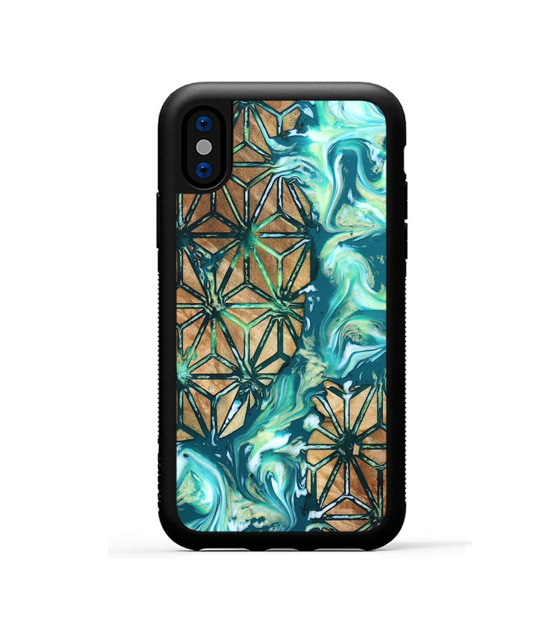 iPhone Xs Wood Phone Case - Niko (Pattern, 823472)
