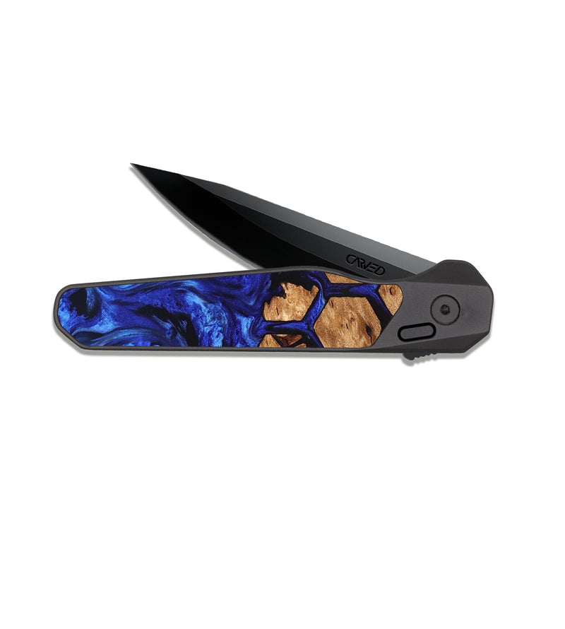 EDC Dark Slate Wood Pocket Knife - Nestor (Ancient Olive, 823473)