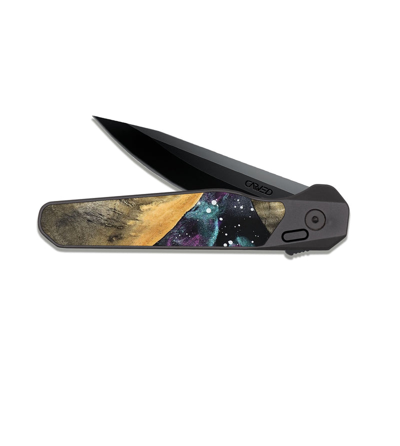 EDC Dark Slate Wood Pocket Knife - Vince (Cosmos, 823476)