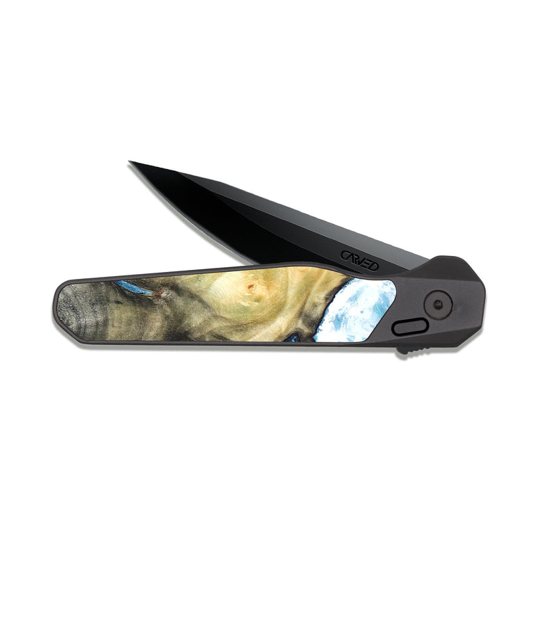 EDC Dark Slate Wood Pocket Knife - Kaylen (Coastal, 823478)