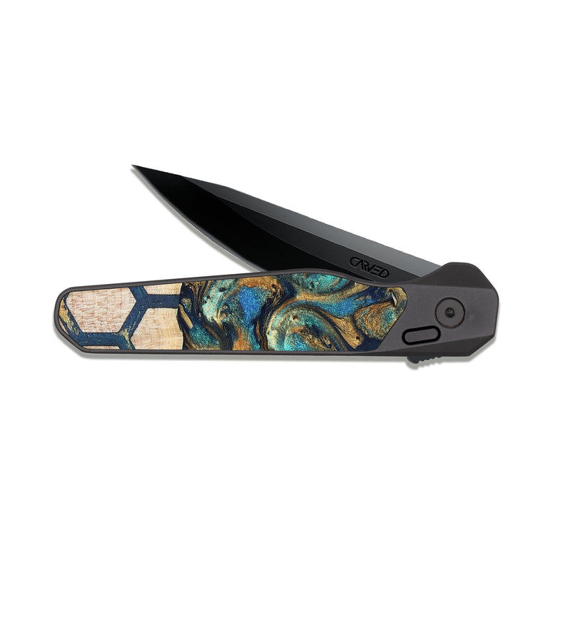 EDC Dark Slate Wood Pocket Knife - Jadon (Pattern, 823481)