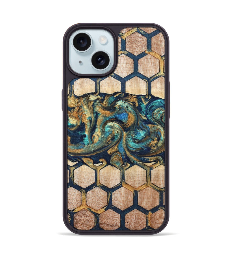 iPhone 15 Wood Phone Case - Jadon (Pattern, 823481)