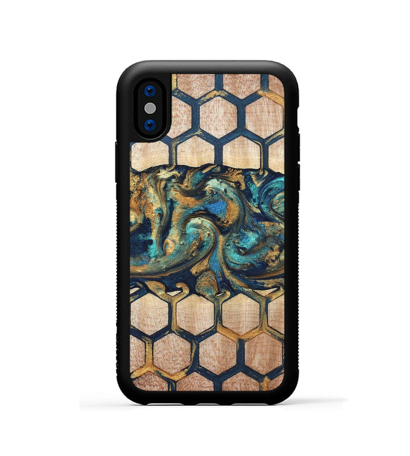 iPhone Xs Wood Phone Case - Jadon (Pattern, 823481)