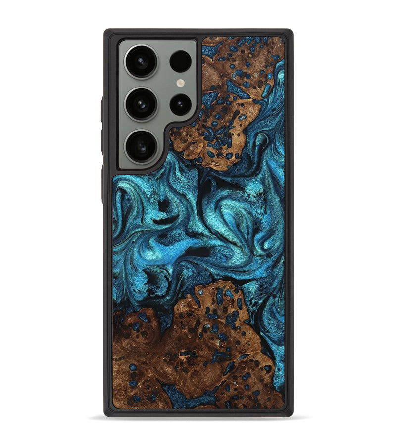 Galaxy S23 Ultra Wood Phone Case - Lovie (Blue, 823482)