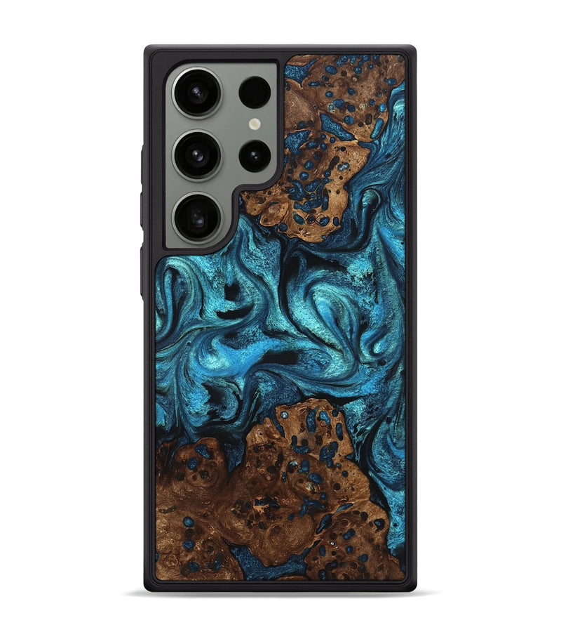 Galaxy S24 Ultra Wood Phone Case - Lovie (Blue, 823482)
