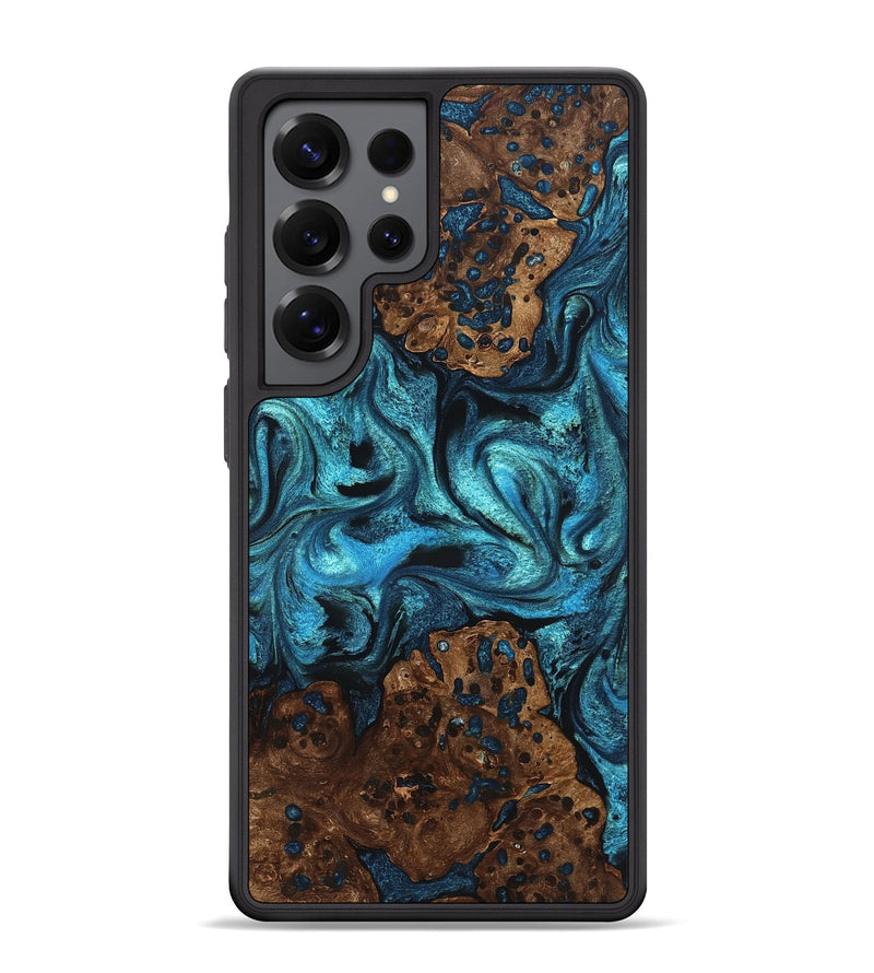 Galaxy S25 Ultra Wood Phone Case - Lovie (Blue, 823482)