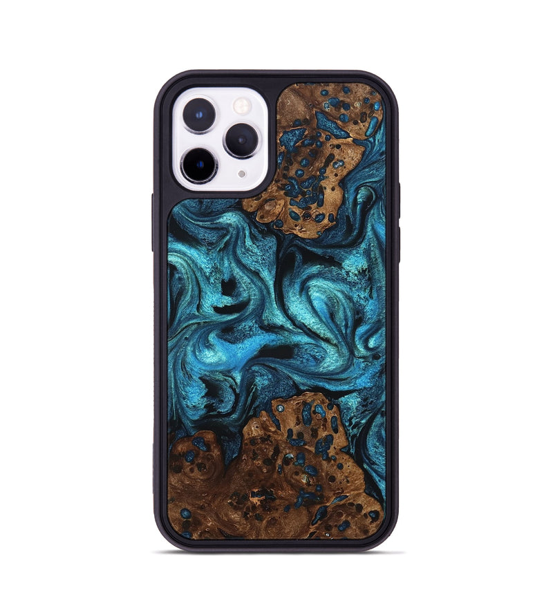 iPhone 11 Pro Wood Phone Case - Lovie (Blue, 823482)
