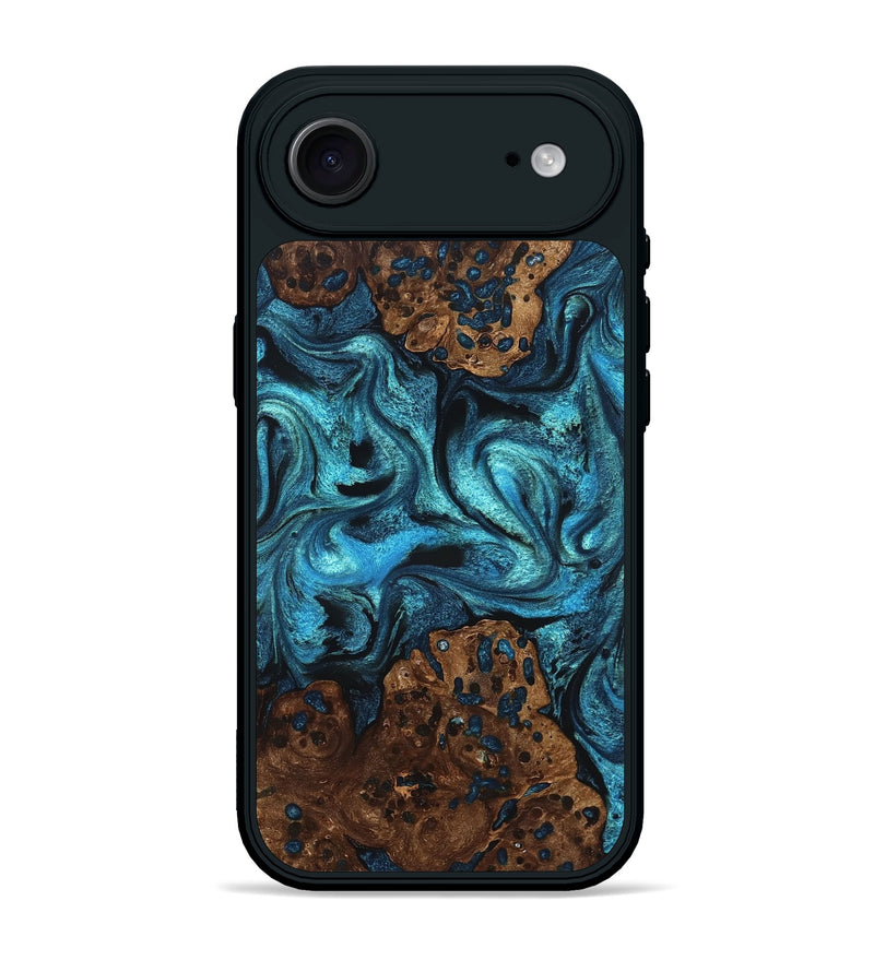 iPhone 17 Air Wood Phone Case - Lovie (Blue, 823482)