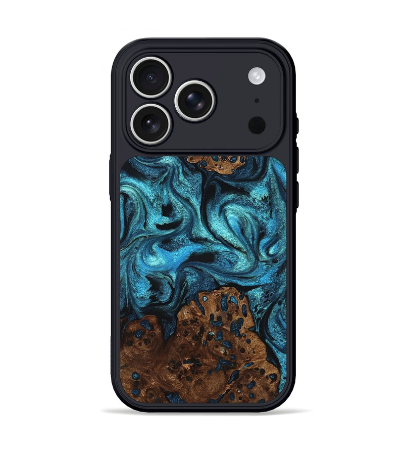 iPhone 17 Pro Wood Phone Case - Lovie (Blue, 823482)