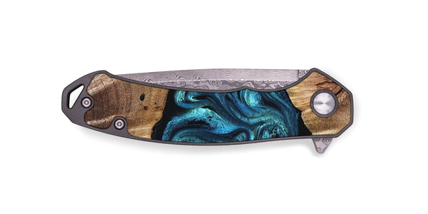 EDC Wood Pocket Knife - Robert (Blue, 823483)
