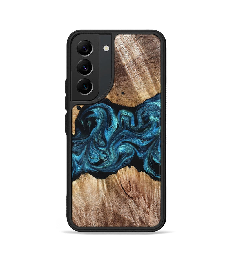 Galaxy S22 Wood Phone Case - Robert (Blue, 823483)