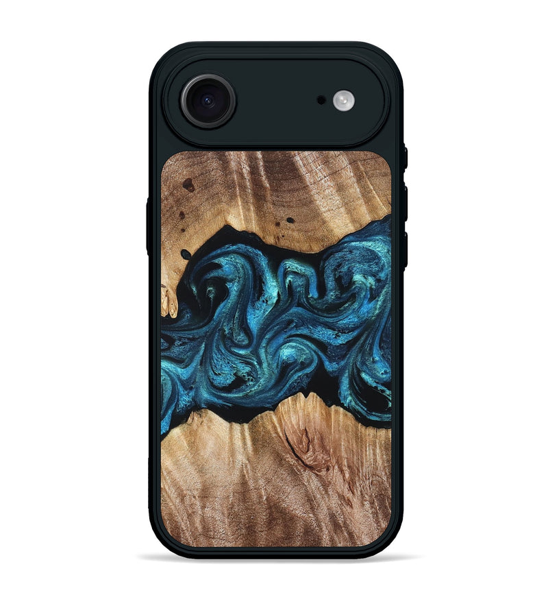 iPhone 17 Air Wood Phone Case - Robert (Blue, 823483)