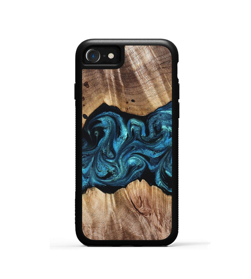 iPhone SE Wood Phone Case - Robert (Blue, 823483)