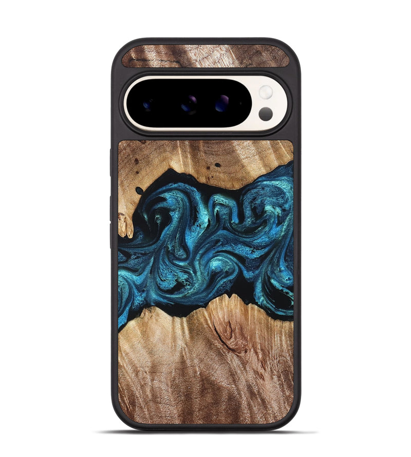 Pixel 9 Pro Wood Phone Case - Robert (Blue, 823483)